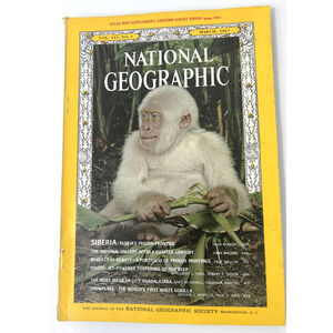 National Geographic Magazine March 1967 NO MAP Siberia Squids White Gorilla
